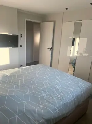 Un ou plusieurs lits dans un hébergement de l'établissement Appartement MARTINEZ 5 couchages