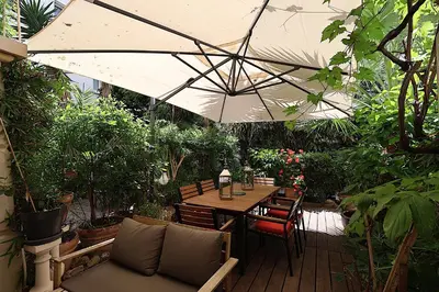 Jardin de l'établissement Appartement L'Etang Cannes Pointe Croisette