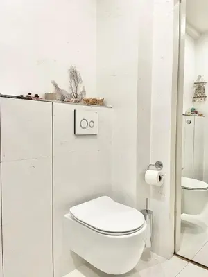 Salle de bains dans l'établissement Palm Beach apartment