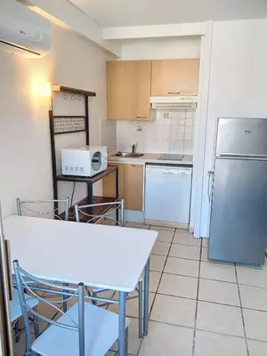 Cuisine ou kitchenette dans l'établissement Résidence Graziella Studio 624