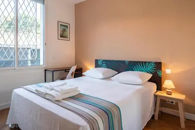 Un ou plusieurs lits dans un hébergement de l'établissement Cozystay 1331 - Superbe 4 pièces proche plages