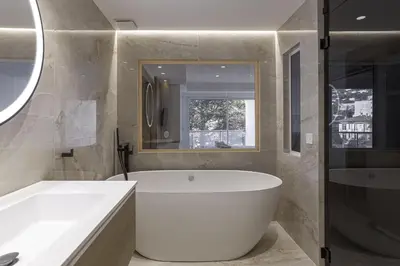 Salle de bains dans l'établissement Luxury Penthouse Montfleury by Halldis