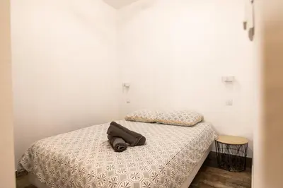 Un ou plusieurs lits dans un hébergement de l'établissement Ragnar House - 3 pièces à 200m de la mer