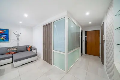 Coin salon dans l'établissement Wonderful 2 bedroom apartment