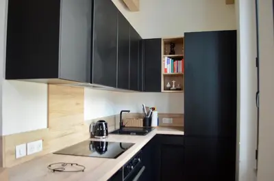Cuisine ou kitchenette dans l'établissement T2 Cannes centre