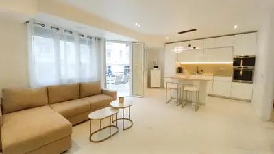 Cuisine ou kitchenette dans l'établissement Le Palais Des Iles