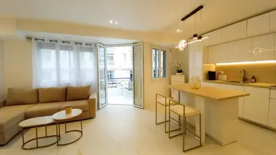Cuisine ou kitchenette dans l'établissement Le Palais Des Iles