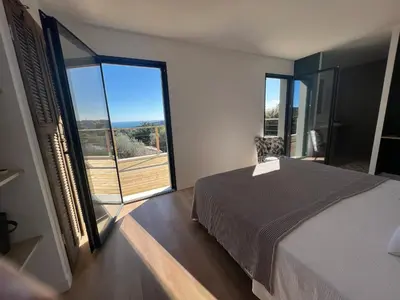 Un ou plusieurs lits dans un hébergement de l'établissement Villa Nomade proche de Cannes