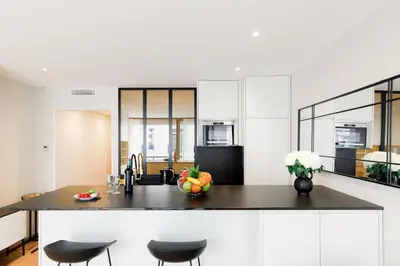 Cuisine ou kitchenette dans l'établissement My Ty Croisette Martinez YourHostHelper