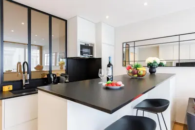 Cuisine ou kitchenette dans l'établissement My Ty Croisette Martinez YourHostHelper