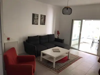Coin salon dans l'établissement Appartement au cœur de Cannes
