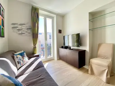 Télévision ou salle de divertissement dans l'établissement Le 74 SCLS - Rue d'Antibes, Clim, Wifi