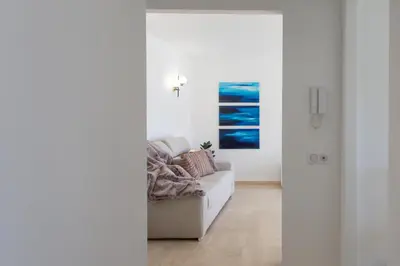 Coin salon dans l'établissement C7 - Staywiz us -1 BDR Pointe Croisette 5min Sea - Parking, AC & Terrace