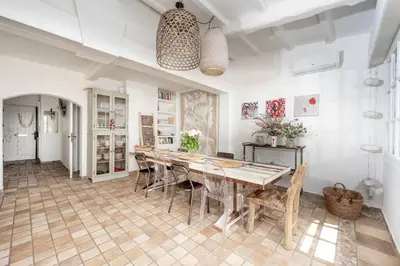 Cuisine ou kitchenette dans l'établissement Villa Palma near the beaches Cannes