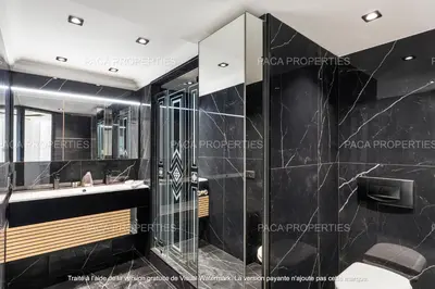 Salle de bains dans l'établissement Cannes appart 3 chambres luxe - Impératrice
