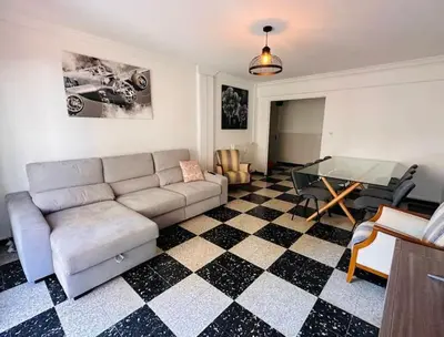 Coin salon dans l'établissement Appartement Veronica