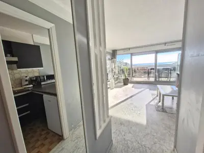 Balcon ou terrasse dans l'établissement Byblos studio vue mer