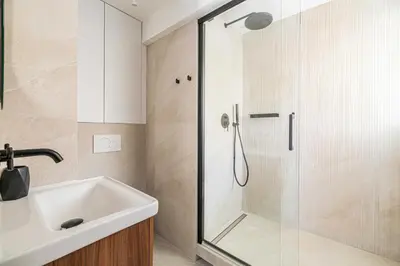 Salle de bains dans l'établissement Luxurious Apartment- Croisette-Carré d'Or
