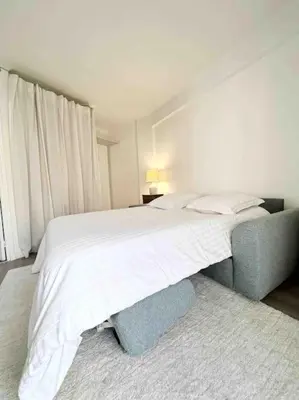 Un ou plusieurs lits dans un hébergement de l'établissement Le Diderot : Apt 2 Prs, 10 min plages, parking