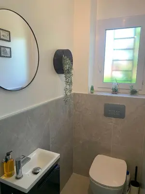 Salle de bains dans l'établissement French Riviera Villa