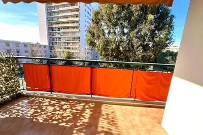 Balcon ou terrasse dans l'établissement Antibes - 4 people - Parking