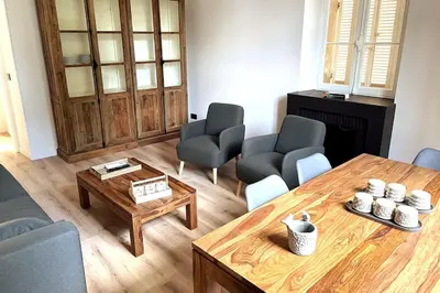 Coin salon dans l'établissement Augusta Palace - T3 **** 74m² - 150m Croisette