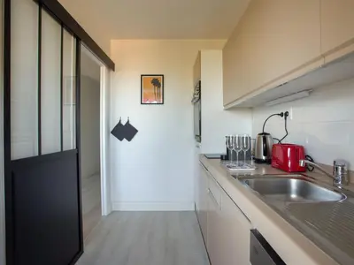 Cuisine ou kitchenette dans l'établissement Apartment Les Coralines by Interhome