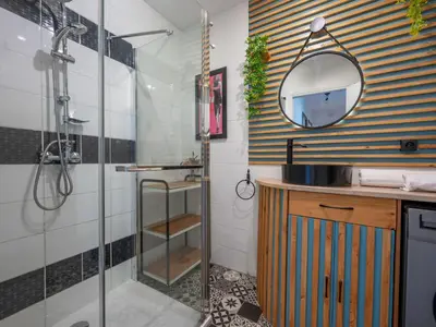 Salle de bains dans l'établissement Apartment Les cyclades by Interhome