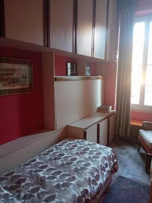 Un ou plusieurs lits dans un hébergement de l'établissement Chambre d hôte artistique cannes