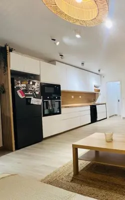 Cuisine ou kitchenette dans l'établissement T2 tout confort proche plage