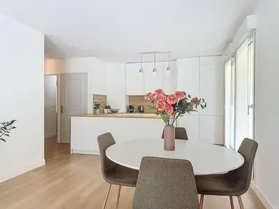 Cuisine ou kitchenette dans l'établissement Agencia Superbe appartement 2 chambres