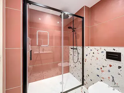Salle de bains dans l'établissement Le Montfleury - Studio 28m2 - Vue mer - Centre