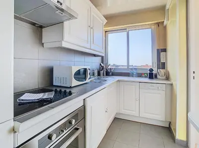 Cuisine ou kitchenette dans l'établissement Le Montfleury - Studio 28m2 - Vue mer - Centre
