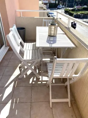 Balcon ou terrasse dans l'établissement Domaine Juan Flore Studio Voilier
