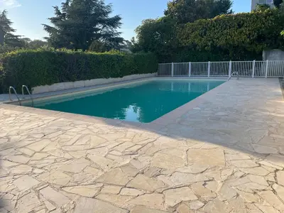 Piscine de l'établissement magnifique maison 6 personne piscine ou située à proximité