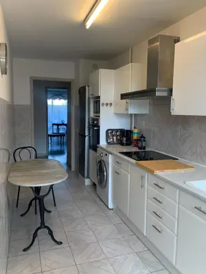 Cuisine ou kitchenette dans l'établissement ANTIBES appartement 2 chambres