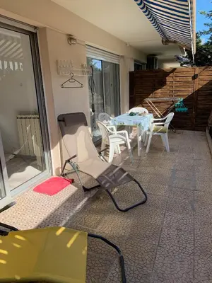 Balcon ou terrasse dans l'établissement ANTIBES appartement 2 chambres