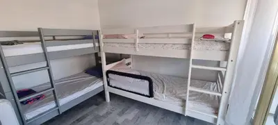 Un ou plusieurs lits superposés dans un hébergement de l'établissement Juan-Les-Pins 150m des plages 6 couchages Parking