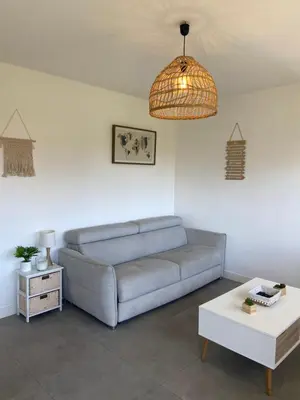 Coin salon dans l'établissement Studio Cap Antibes