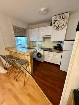 Cuisine ou kitchenette dans l'établissement Studio Vidal in the city center of Cannes with AC