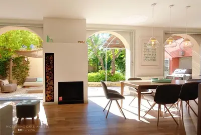 Coin salon dans l'établissement Nice Living Cap d'Antibes