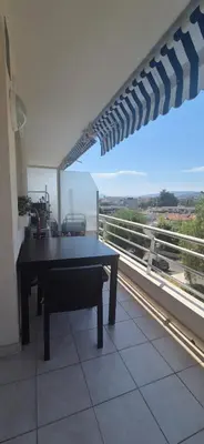 Balcon ou terrasse dans l'établissement Cannes Studio near Croisette Plage