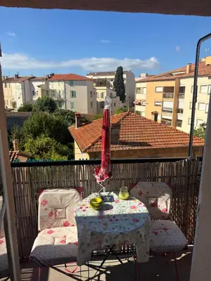 Balcon ou terrasse dans l'établissement studio avec chambre en mezzanine