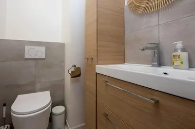 Salle de bains dans l'établissement Appartement Antibéa - Welkeys