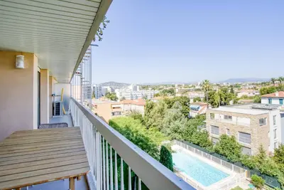 Balcon ou terrasse dans l'établissement Pool, Sea & Absolute Comfort