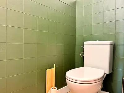 Salle de bains dans l'établissement L'Eden - Spacieux 3P Bord de Mer - Juans les Pins