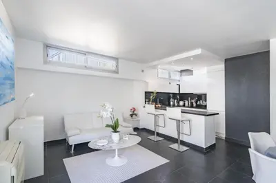 Cuisine ou kitchenette dans l'établissement Rooftop la Croisette