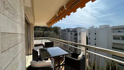 Balcon ou terrasse dans l'établissement A083 - Modern & Bright apt - Cannes center