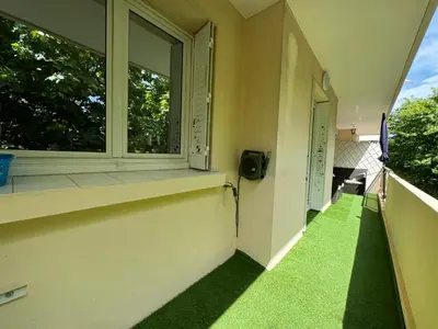 Jardin de l'établissement Beau 3P à 4 min des plages centre Juan Les Pins
