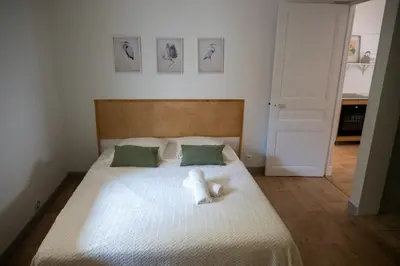 Un ou plusieurs lits dans un hébergement de l'établissement La maison by Simone T3